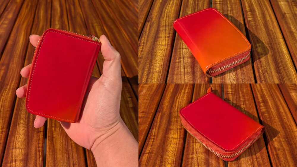 コードバンミドルウォレットマンゴーラッシュレビュー1